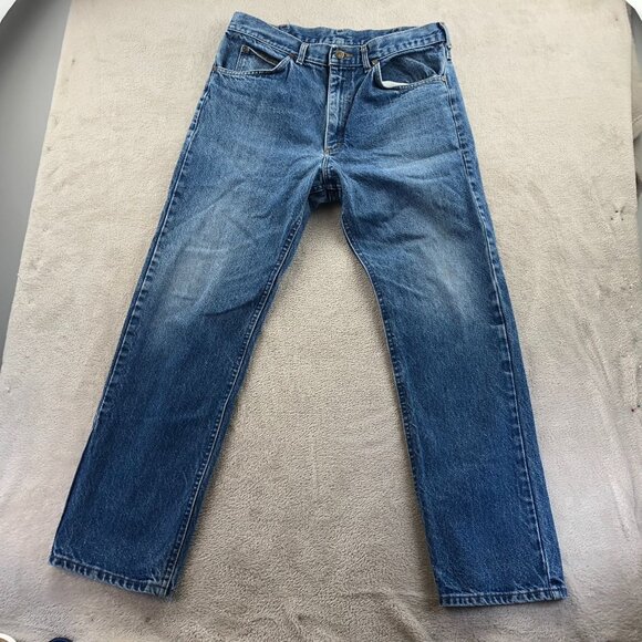 Lee Riders Mens Jeans Size 36x32 Straight Leg Blue Denim Classic Casual Travel - Picture 15 of 16